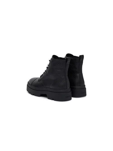 Pohodni čevlji Calvin Klein Lugged Mid Lace Up Tc Tu Lth črna