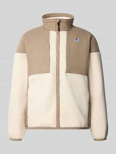Bluza polarowa ze stójką model SIXTE ORSETTO' K-way beżowa