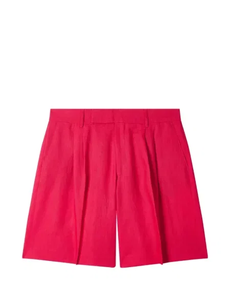 Pantaloni scurți Paul Smith plisate roz