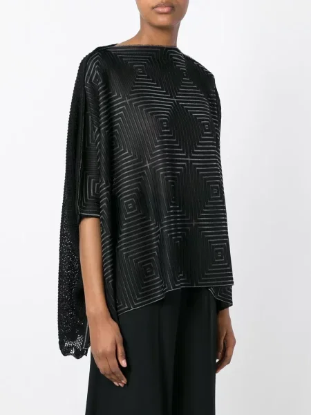 Top Junya Watanabe tricotate negru