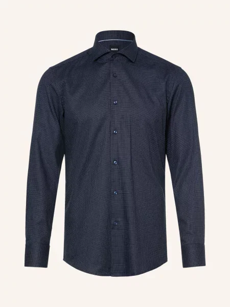Boss Koszula Hank Slim Fit blau biała