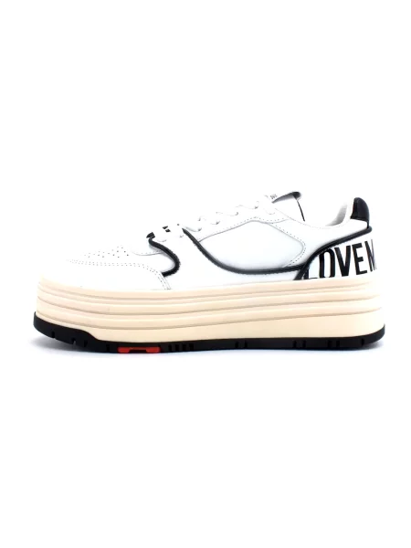 Sneakersy Love Moschino skórzane białe