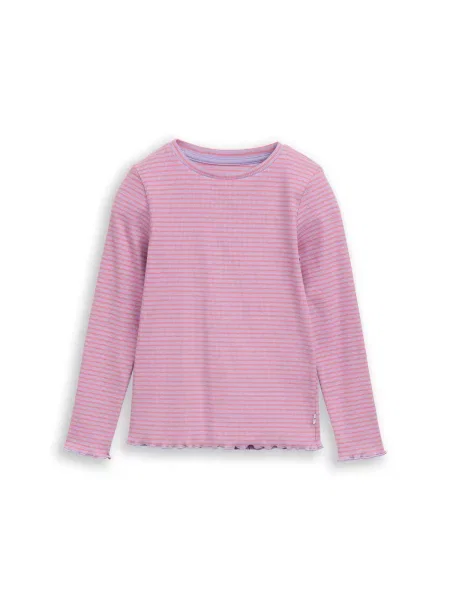 TOM TAILOR Tricou mov lavandă / corai