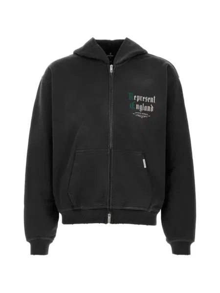 Hanorac cu glugă Represent cu imagine negru