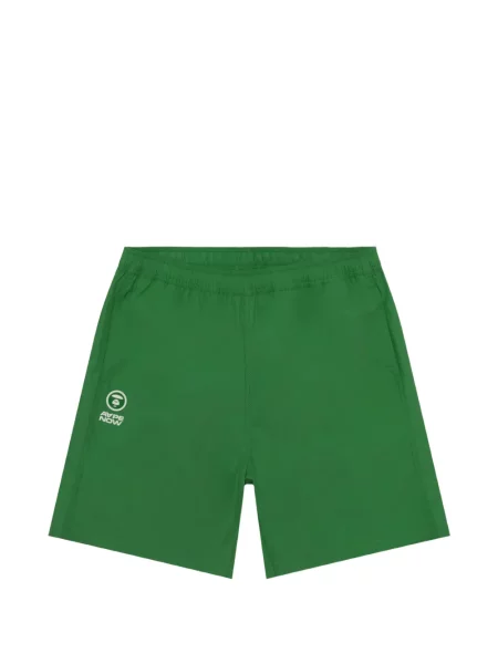 Pantaloni scurți Aape By A Bathing Ape cu imagine cu cordon verde