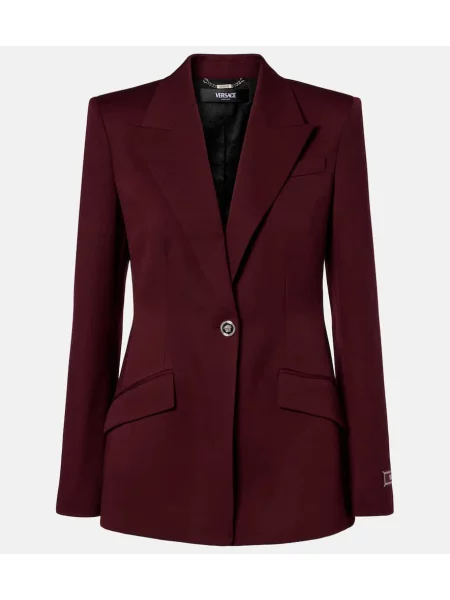 Sacou Versace de lână bordo