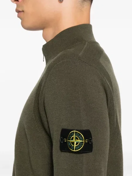Pulover Stone Island cu strasuri verde