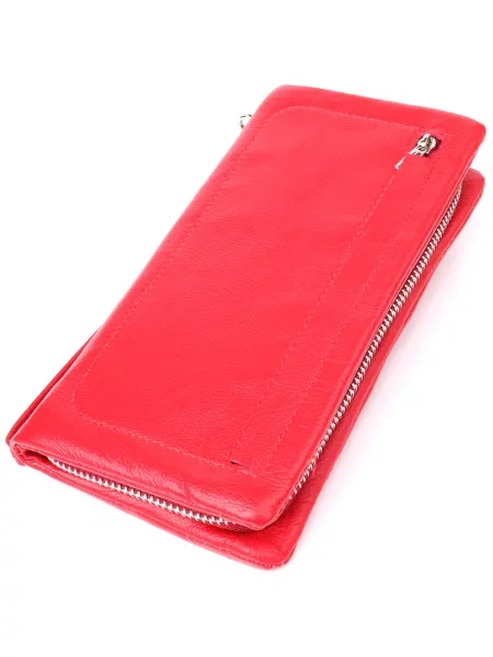 Кожаный кошелек St Leather Accessories красный