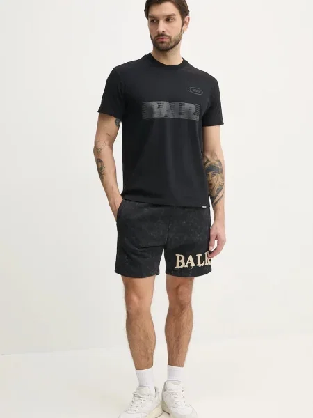Футболка BALR. з принтом чорний
