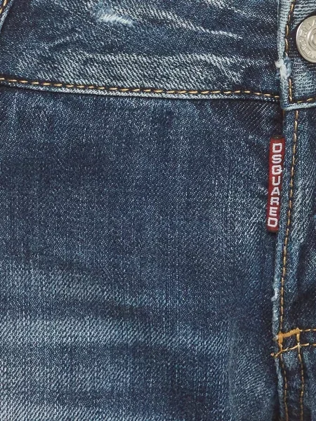 Blugi Dsquared2 zdrențuiți albastru