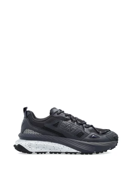 Sneakerși Ea7 Emporio Armani cu autograf albastru