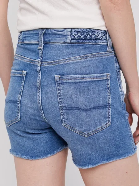 Džínové šortky Pepe Jeans Mary Archive hladké high waist modré