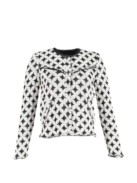 Geacă Iro de lână cu imagine alb