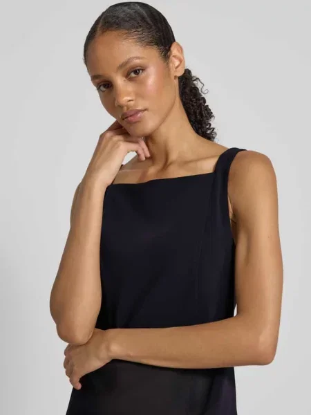 Sukienka etui z prostokątnym dekoltem model ‘RICHETTE’ Lauren Ralph Lauren czarna