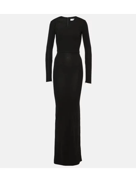 Rochie maxi Alex Perry din jerseu de costum negru