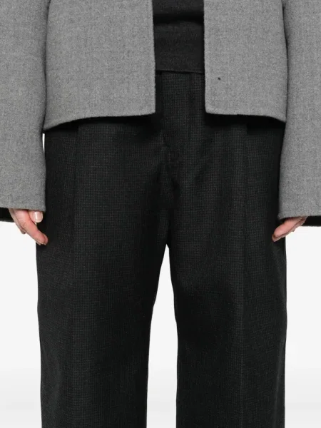 Pantaloni Sofie D'hoore în carouri plisate gri