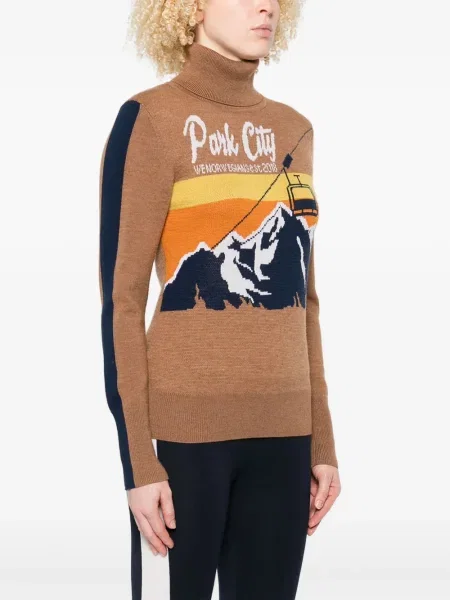 Pulover We Norwegians cu imagine maro