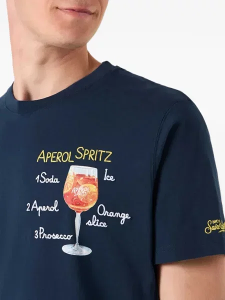 Tricou Mc2 Saint Barth cu imagine albastru