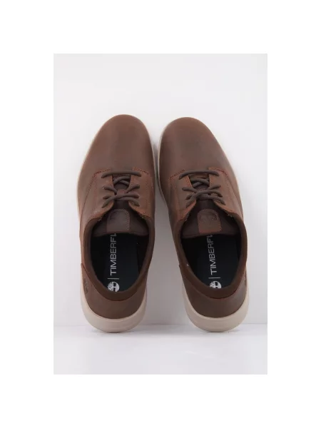 Pantofi Timberland din dantelă maro
