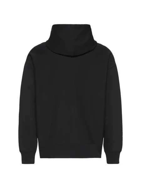 Geacă de blugi Calvin Klein Jeans din material terry negru