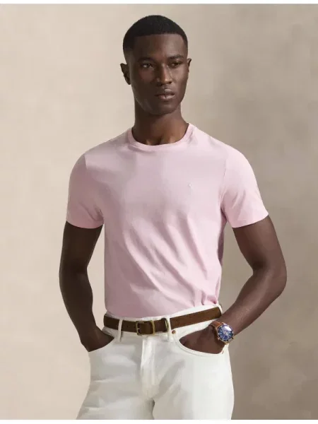 POLO RALPH LAUREN Póló | Custom slim fit rózsaszín