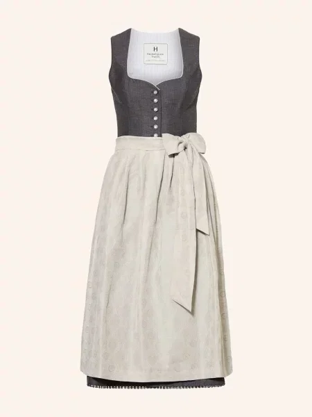 Heimatglück Tracht Sukienka Bawarska Gerda grau szara