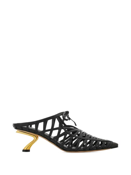 Papuci tip mules Ferragamo negru