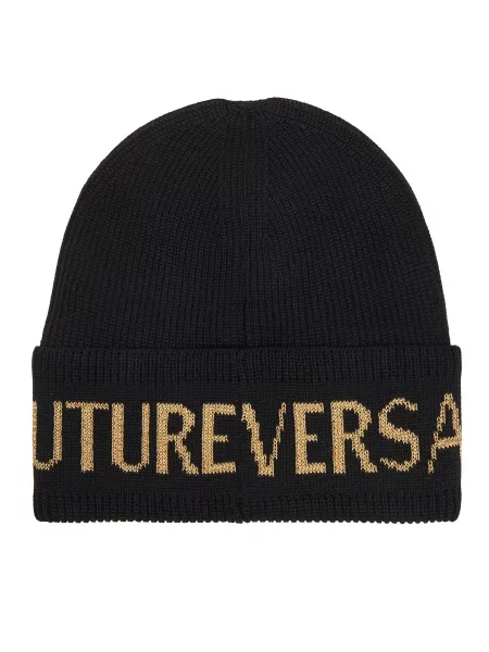 Versace Jeans Couture Σκούφος Big Beanie μαύρο