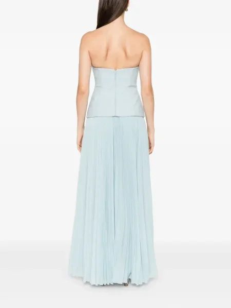 Rochie Solace London plisată de costum albastru