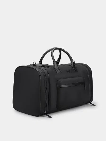 Emporio Armani Дорожня сумка Поліуретан чорний