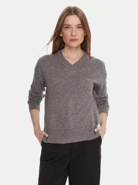 United Colors of Benetton pulover din amestec de lână light gri