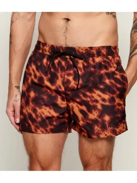 Pantaloni scurți Hugo Bodywear maro