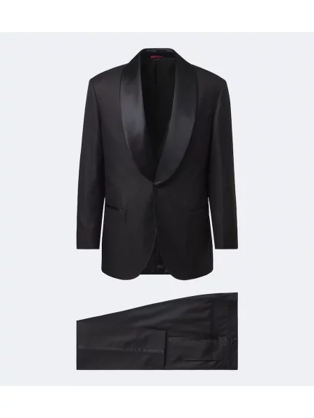 Costum Brunello Cucinelli de mătase negru