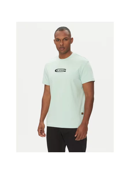 G-Star Raw Футболка Old Skool Regular Fit зелений
