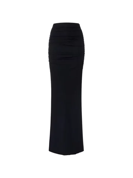 Fusta maxi Elisabetta Franchi din jerseu lungă negru