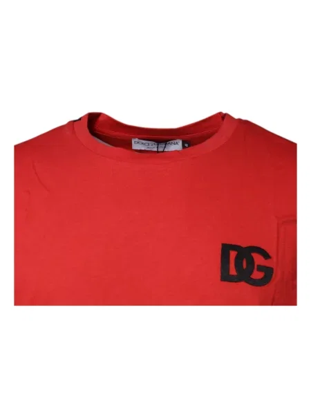 Koszulka Dolce And Gabbana z logo czerwona