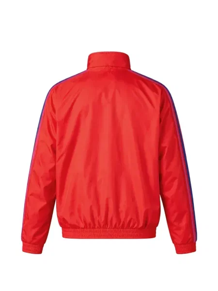 Prugaste kratke hlače Adidas s autogramom crvena