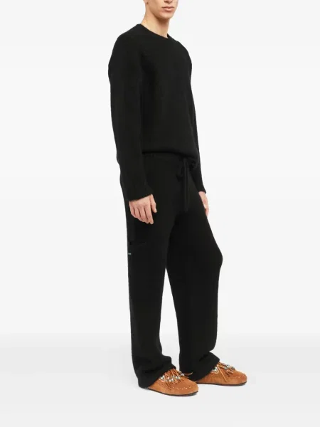 Pantaloni Alanui tricotate negru