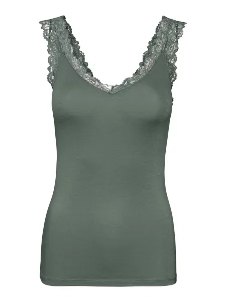 VERO MODA Top ROSA tamno zelena
