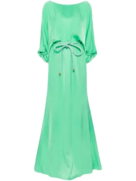 Rochie maxi Silvia Tcherassi lungă de costum verde