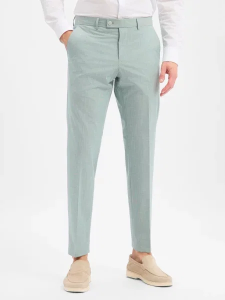 Finshley & Harding Spodnie Mitch Mężczyźni Modern Fit 24 zielony