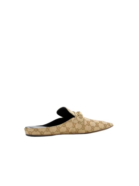 Klapki mules Gucci beżowe
