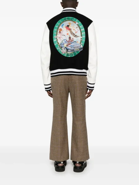 Geacă bomber Off-white de cristal alb