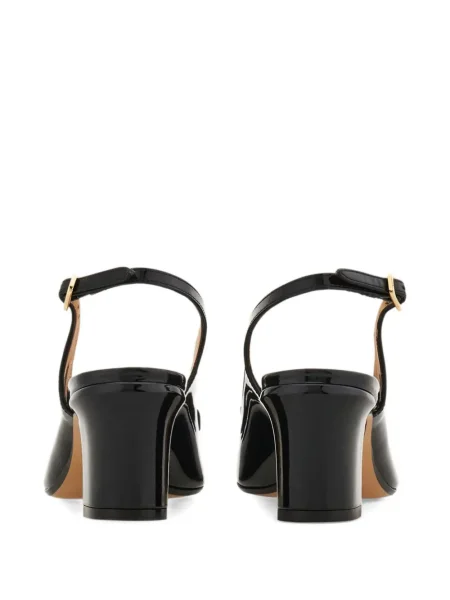 Pantofi cu toc Ferragamo cu funde slingback negru