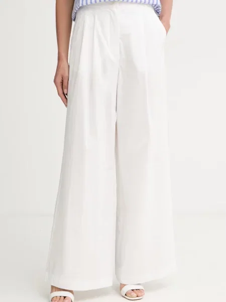 Weekend Max Mara pantaloni palazzo pentru femei din BENDA alb