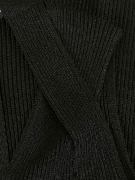 Rochie mini Balmain cu decolteu în V de costum negru