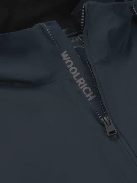 Jachetă cu glugă Woolrich cu glugă albastru