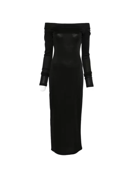 Rochie maxi The Andamane lungă de costum negru