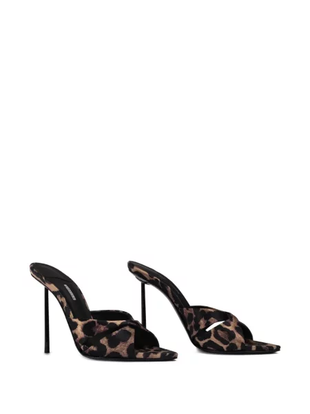 Papuci tip mules Le Silla cu imagine cu model leopard maro