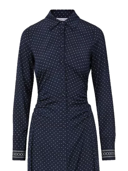 Rochie midi Veronica Beard cu buline cu imagine până la genunchi albastru